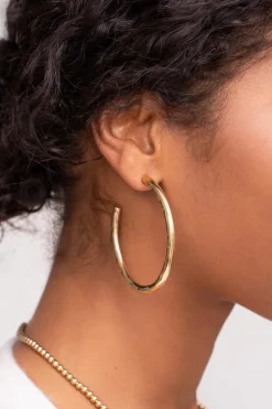 Grandes Boucles D'oreilles "martelées"