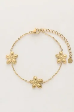Island Bracelet Avec 3 Fleurs