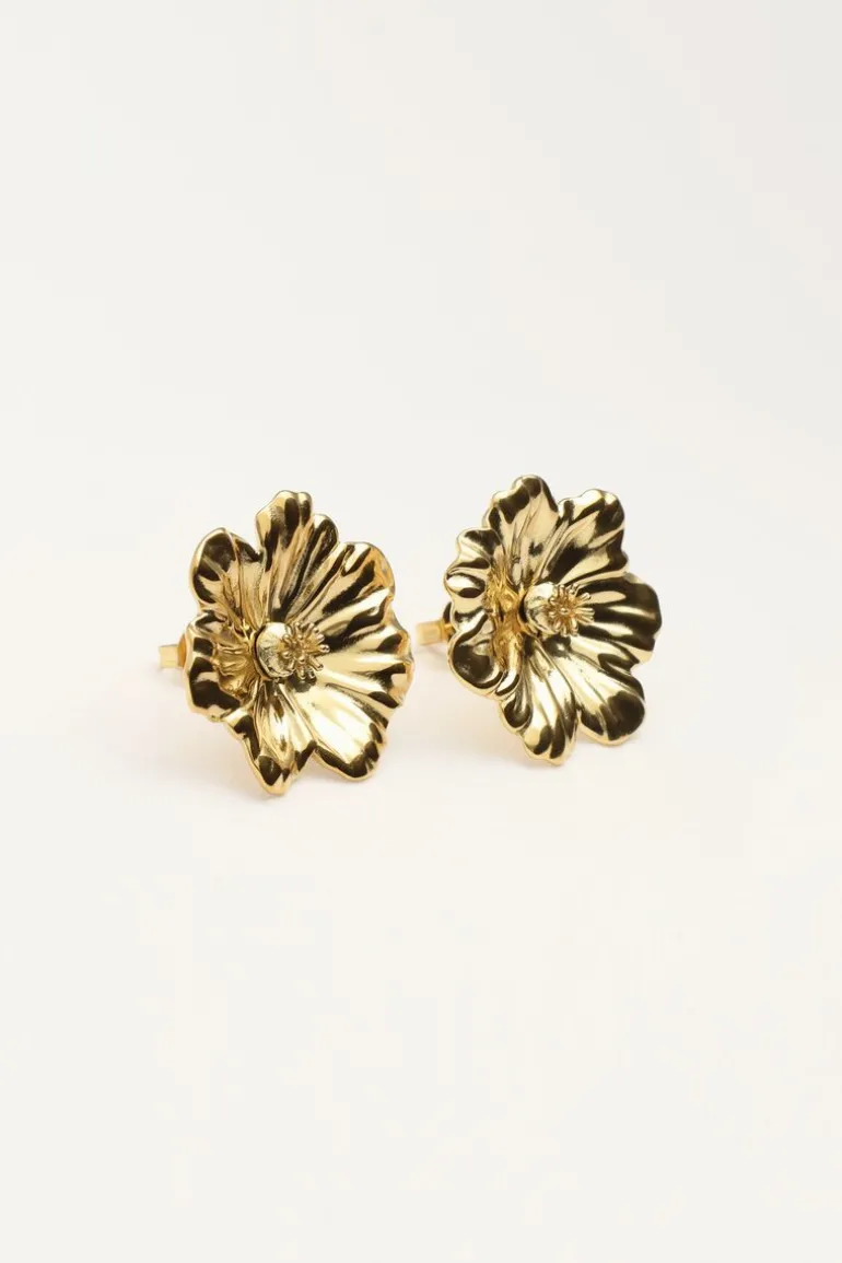 Island Clous D'oreilles Avec Fleur