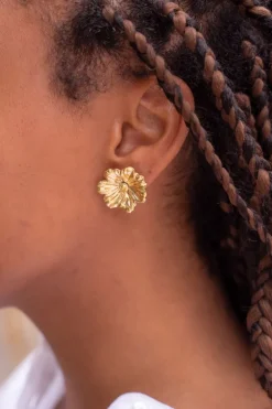 Island Clous D'oreilles Avec Fleur