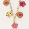 Island Collier Avec 5 Charms Fleurs