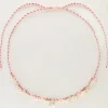 Island Collier Cordon Violet Avec Perles
