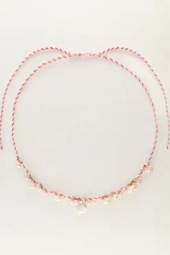 Island Collier Cordon Violet Avec Perles