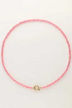 Island Collier De Perles Rouges Avec Fermoir