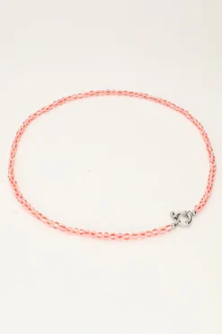 Island Collier De Perles Roses Avec Fermoir