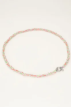 Island Collier De Perles Vertes Avec Fermoir