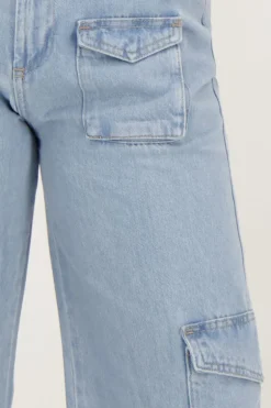 Jean Denim Bleu Cargo