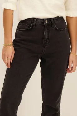 Jean Mom Gris Foncé