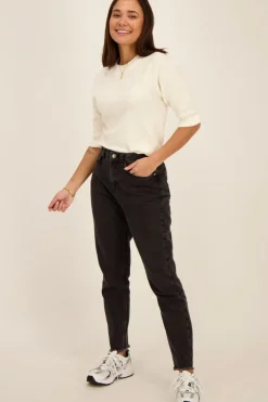 Jean Mom Gris Foncé