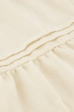 Jupe Beige Avec Aspect Lin