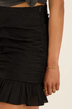 Jupe Courte Drapée Noire