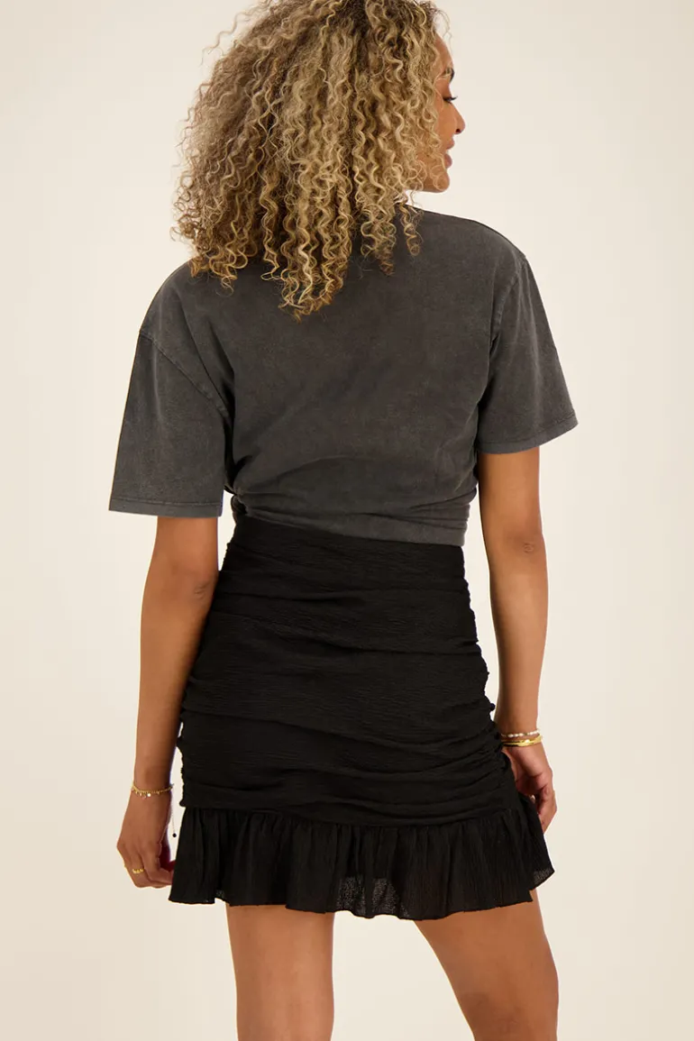Jupe Courte Drapée Noire