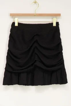 Jupe Courte Drapée Noire