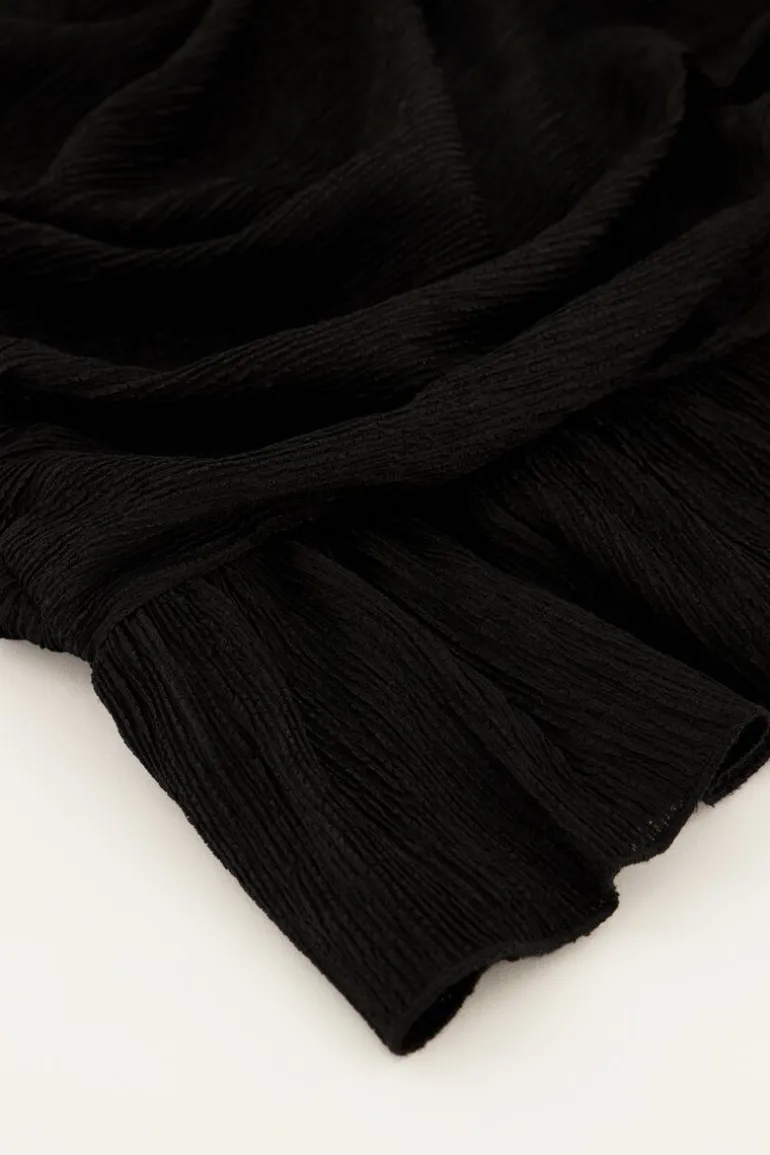 Jupe Courte Drapée Noire