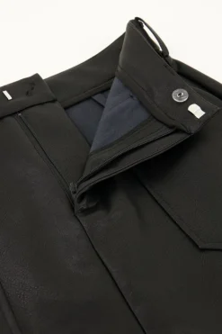 Jupe En Simili Cuir Noir