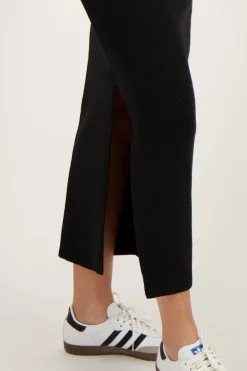 Jupe Midi Noire Fendue