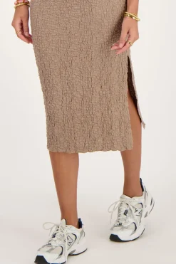Jupe Midi Taupe
