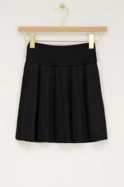 Jupe Plissée Noire Avec élastique
