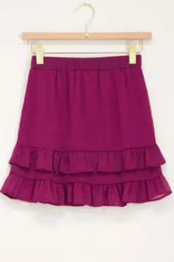 Jupe Violette à Fronces