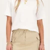 Jupe-short Beige Avec Poches Cargo
