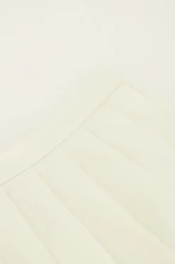 Jupe-short Blanche Plissée