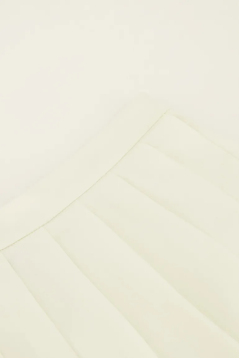 Jupe-short Blanche Plissée
