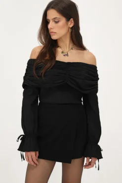 Jupe-short Courte Noire Basique