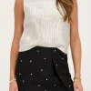 Jupe-short Noire Avec Clous