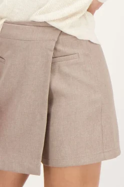 Jupe-short Taupe