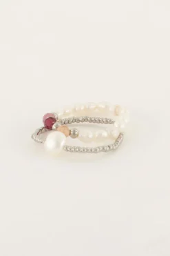 Lot De Bagues élastiques Avec Perles