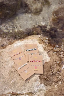 Lot De Bracelets De Cheville Beige Style Tressé