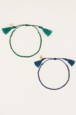 Lot De Bracelets Sertis D'une Pierre Précieuse