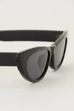 Lunettes De Soleil Cat Eye Noires