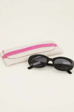 Lunettes De Soleil Ovales Noires