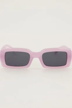 Lunettes De Soleil Rectangulaires Lilas