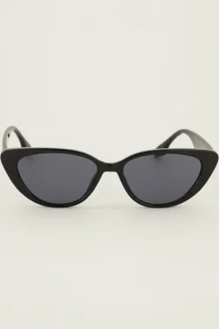 Lunettes De Soleil Rétro Cat Eye Noires