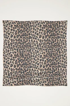 Mini-foulard Satiné Imprimé Léopard