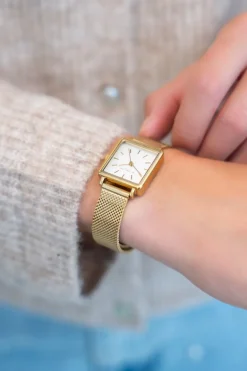 Montre à Cadran Carré Blanc