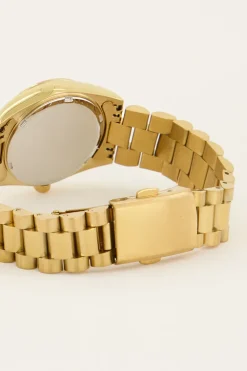 Montre Avec Bracelet à Maillons Et Cadran Blanc