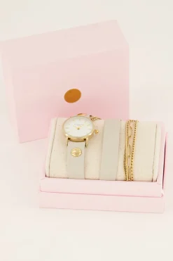 Montre Blanche à Double Bracelet