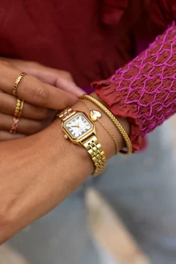 Montre Vintage Avec Bracelet à Maillons