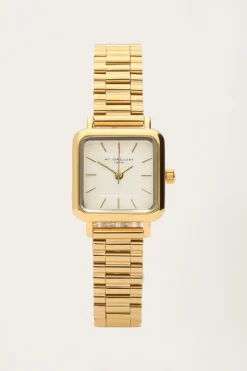Montre Vintage Carrée Avec Bracelet à Maillons