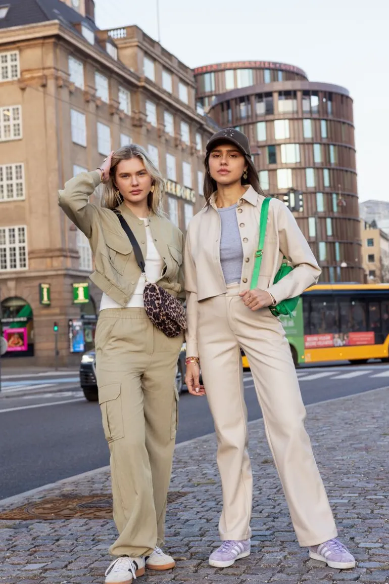 Pantalon Cargo Vert Avec Taille élastique