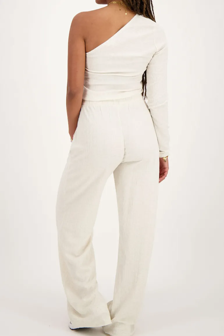 Pantalon En Lin Beige à Pinces
