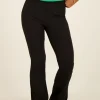 Pantalon Flare Noir Côtelé