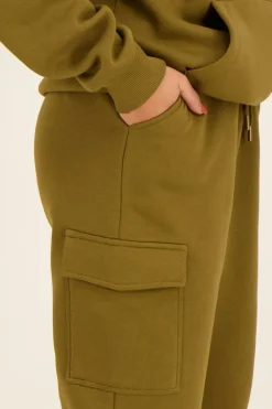 Pantalon Jogging Cargo Vert