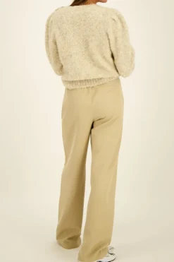 Pantalon évasé Beige