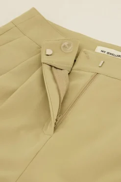 Pantalon évasé Beige