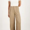 Pantalon Vert Olive Satiné