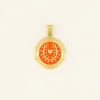 Pendentif Casa Fiore En Coeur Orange